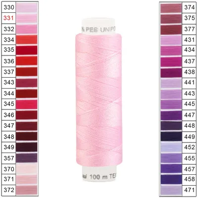 100m / 1 Spule Unipoly 120 TEX14x2 Polyester rosa