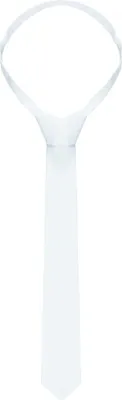 Produktbild von Karlowsky Krawatte 148 x 6,5 cm Polyester/Baumwollmix waschecht pflegeleicht Weiß