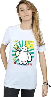 Produktbild von Big Hero 6 - T-Shirt für Damen BI1466 (M) (Weiß)
