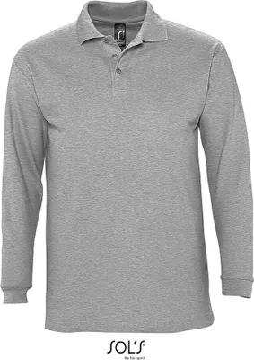 Immagine prodotto di SOLs 11353 | Polo uomo manica lunga Winter II - Colore: Grigio Melange - Taglia: L