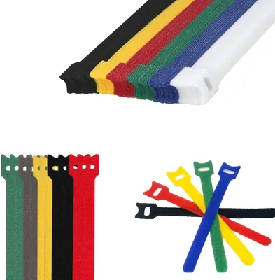 Produktbild von 100 Stück Kabelbinder, Klettverschluss Kabelbinder, Kabelbinder