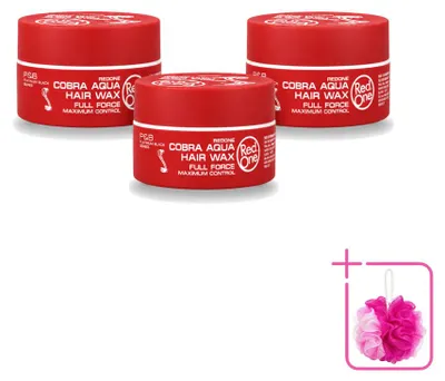 Obrázok produktu pre 3 x Vosk na vlasy Red One Cobra Aqua – Maximálna fixácia – 150 ml – Balenie s 3 kusmi