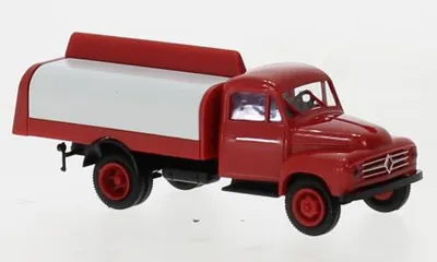 Produktbild von Brekina 38034 - 1/87 Borgward B 1500 Getränkeaufbau, rot/schwarz, 1954 - Neu
