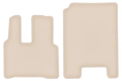 Imagen del producto de Alfombrillas de moqueta para Mercedes Actross MP4 2011- (comercial) – juego de 2 piezas, beige, a medida – Wielganizator FORTUNA