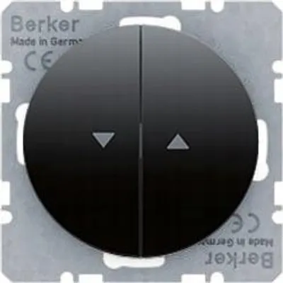 Produktbild von Berker R.1/R.3 Rollladenschalter Doppelwippe Unterputz Schwarz