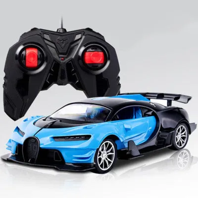Produktbild von Ferngesteuertes Rennauto RC Auto mit LED-Licht und Stoßdämpfung.Farbe:Blau