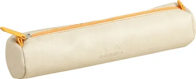 Zdjęcie produktu dla Piórnik Rhodiarama okrągły 21,5xØ5cm imitacja skóry