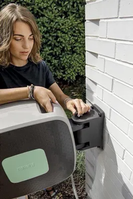 Obrázek produktu pro Automatický naviják na hadici – 35 metrů zahradní hadice – montáž na zeď – otočný o 180° – včetně příslušenství