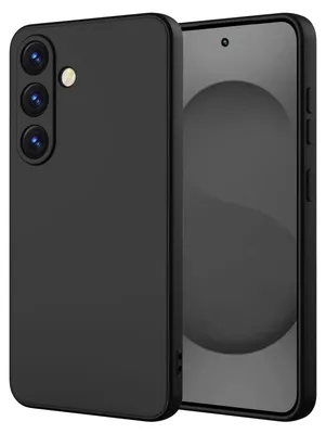 Immagine prodotto di Custodia per Samsung Galaxy S25 FE Morbido silicone liquido, custodia in gomma antiurto nera