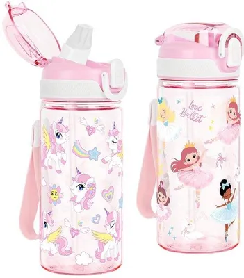 Productafbeelding van Drinkfles voor kinderen - Lekvrije sluiting - BPA-vrij - 480 ml - Eenhoorn