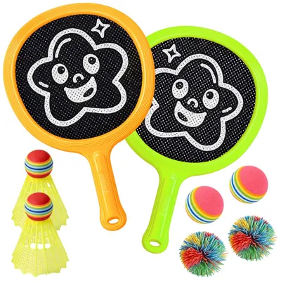 Produktbild von Spielzeug Racketset Ballspiel Schläger - Outdoor Ballspiel für Kinder - Ab 3 Jahren - Für draußen