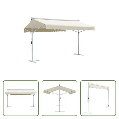 Produktbild von The Living Store Freistehende Markise Cremefarben 4 x 3 m