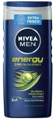 Obrázok produktu pre Nivea Men, Energy, Żel pod prysznic, 250 ml (PRODUKT Z NIEMIEC)