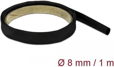 Produktbild von Schrumpfschlauch 1m x 8mm schwarz Schrumpfungsrate 4:1
