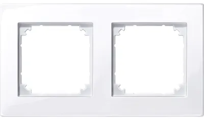 Imagen del producto de Marco Merten M-PLAN, doble, modelo 515225, color blanco brillante