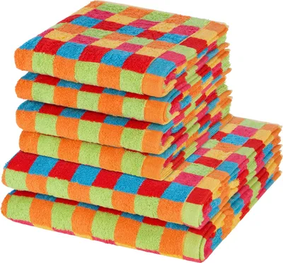 Produktbild von Cawö Lifestyle 4 X Handtuch 2 X Duschtuch im Set Weich und pflegeleicht, Farbenfrohes Design, Hochwertige Qualität 6er Set