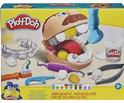 Image de Le dentiste play-doh - pate à modeler - hasbro - f1259