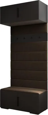 Produktbild von MEBLE KRYSPOL Inova 1 Flurmöbel-Set, 236,7x100x47cm - Schwarz, Schwarz, Manila 04