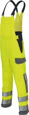 Produktbild von Kübler Protectiq high Vis Latzhose arc1 PSA 3 warngelb/anthrazit Gr. 114
