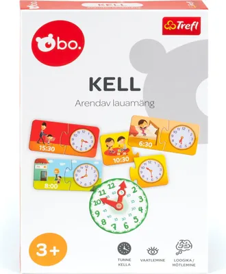 Obrázek produktu pro Vzdělávací desková hra ""Hodiny"" pro čas na učení v estonštině