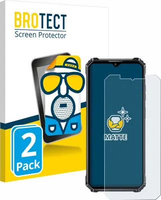 Produktbild von 2x BROTECT Schutzfolie für Oukitel WP28 S Displayschutz Displayschutzfolie Folie Matt Entspiegelungsfolie