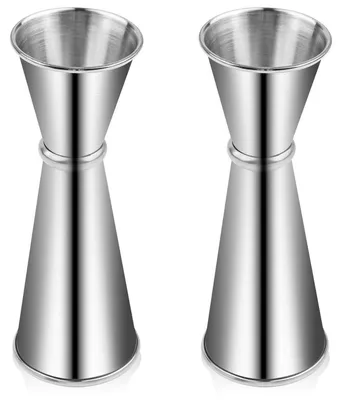 Produktbild von 2er Set Cocktail Messbecher Edelstahl 2 oz und 1 oz