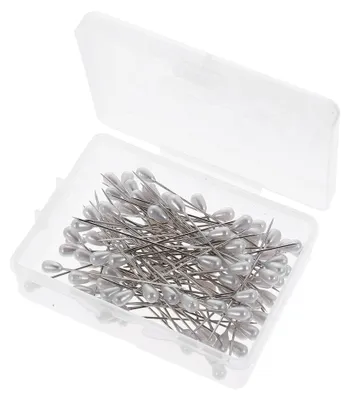 Produktbild von 100 Stück Perlenkopf-Nähnadeln für Schmuck und Dekoration