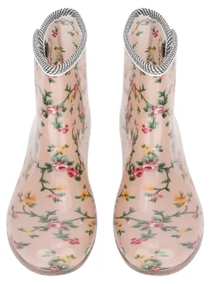 Produktbild von Wasserdichter Anti-Rutsch-Druck Damen Regenstiefel Gartenschuhe (38)