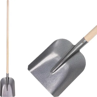 Obrázek produktu pro Lopata S504B.WH 7130 rovná, klasická, KomaXit, dřevěná násada