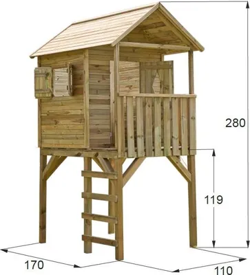 Produktbild von Kinder Spielhaus auf Stelzen D