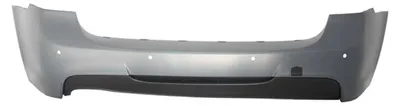 Imagen del producto de Parachoques trasero para BMW Serie 3 E91 Touring, modelo 2005-2008, con diseño M-Technik y difusor.
