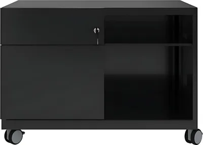 Produktbild von BISLEY Note™ Caddy Rollcontainer schwarz 2 Auszüge 80,0 x 49,0 x 56,3 cm