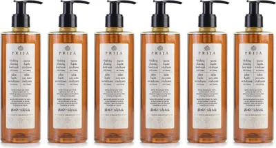 Produktbild von PRIJA Flüssigseife mit Ginsengextrakt, mit Pumpe 6x380ml
