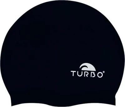 Produktbild von Turbo Silicone Badekappe Schwarz  Schwarz One Size
