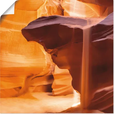 Produktbild von ARTland Poster Antelope Canyon Sanddusche Größe: 50x50 cm