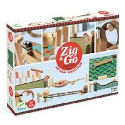 Image de Jeu de construction de circuits Zig & Go Big Boom, 48 pièces, Djeco