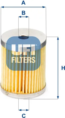 Produktbild von Kraftstofffilter UFI 26.660.00 Filtereinsatz