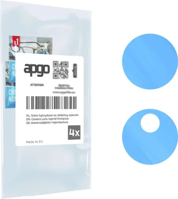Produktbild von apgo 4 Stück Hybrid Kameraschutz, Kamera-Schutzglas kompatibel mit ZTE 1021L, Linsenschutz, 9H Härte, Schutz für Kameraobjektiv, Anti-Kratzer, transparent