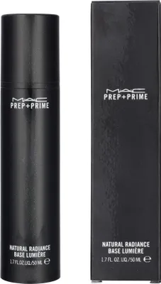 Zdjęcie produktu dla MAC Prep + Prime Natural Radiance, Skóra uniwersalna, 50 ml, Kremowy, Buteleczka z pompką, Nawilżający, Wygładzający, Naturalny