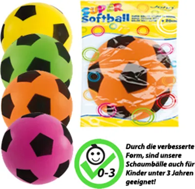 Immagine prodotto di Softfussball 20cm nero. 0 0 0