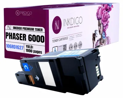 Produktbild von Inkdigo Toner 106R01631 für Xerox WorkCentre 6015, 6015VB, 6015VN, 6015VNI – Cyan, 1000 Seiten,, KI-generiertes Bild