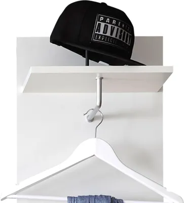 Produktbild von Garderobenpaneel Lincoln weiß Flurgarderobe