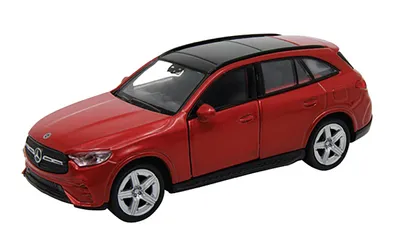 Produktbild von MERCEDES-BENZ GLC 12cm Modellauto aus Metall Modell Auto mit Rückzugmotor Spielzeugauto Welly 25 (Rot-Metallic)