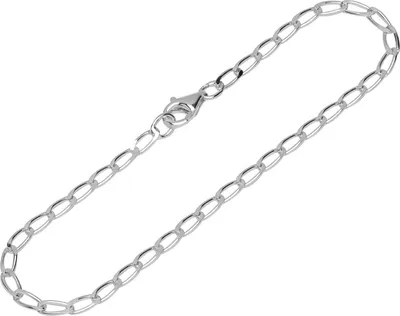 Produktbild von 19cm Armband 925 Silber diamantiert Langpanzerkette Damen designer Armbandkette