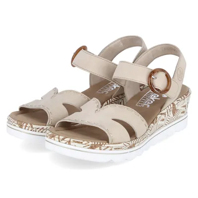 Produktbild von Rieker Sandaletten Damen Kunstleder Beige Größe: 40