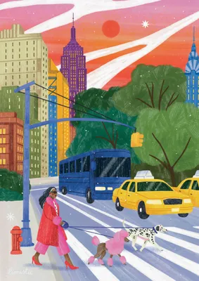 Produktbild von Pieces & Peace Puzzle New York Stadtpuzzle 500 Teile buntes Spielzeug