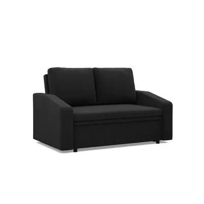 Produktbild von Sofa mit Schlaffunktion NEO, Wohnzimmer Sofa 2-Sitzer 148x87cm, Schwarz