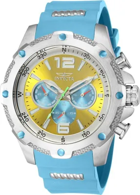 Obrázok produktu pre Invicta I-Force 43005 Pánske Hodinky - Kvarcový Pohyb - Nerezová Oceľ so Zlatým Ciferníkom - 50 mm