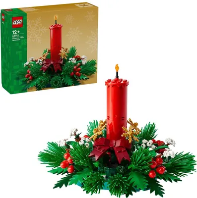 Immagine prodotto di LEGO 40743 Decorazioni natalizie per la tavola, giocattolo da costruzione per ragazze e ragazzi dai 12 anni in su, decorazioni festive