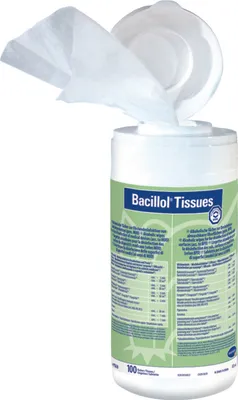 Produktbild von Bacillol Tissues Desinfekt-,ionst.f.Flä.,Spenderd.(100Stk),